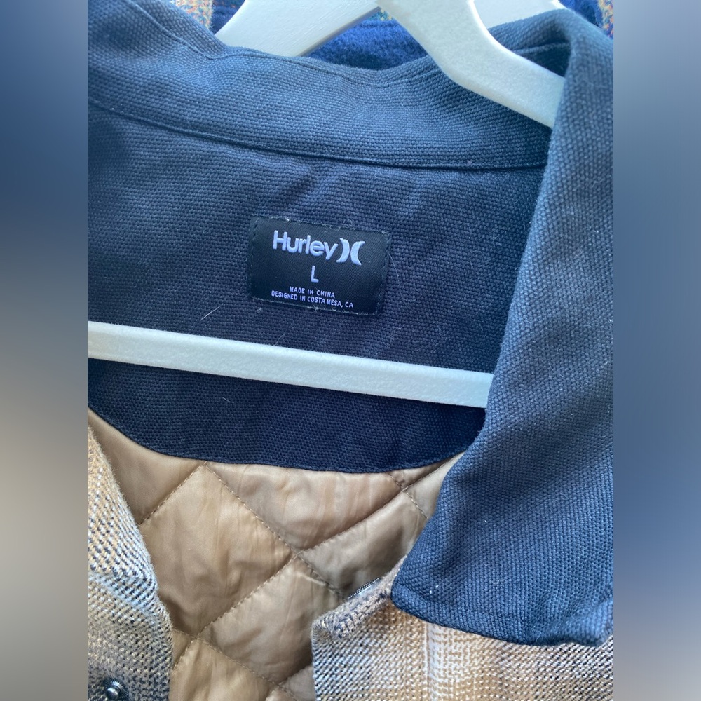 Hurly, L, Snap Button, Collared Jacket - image 2
